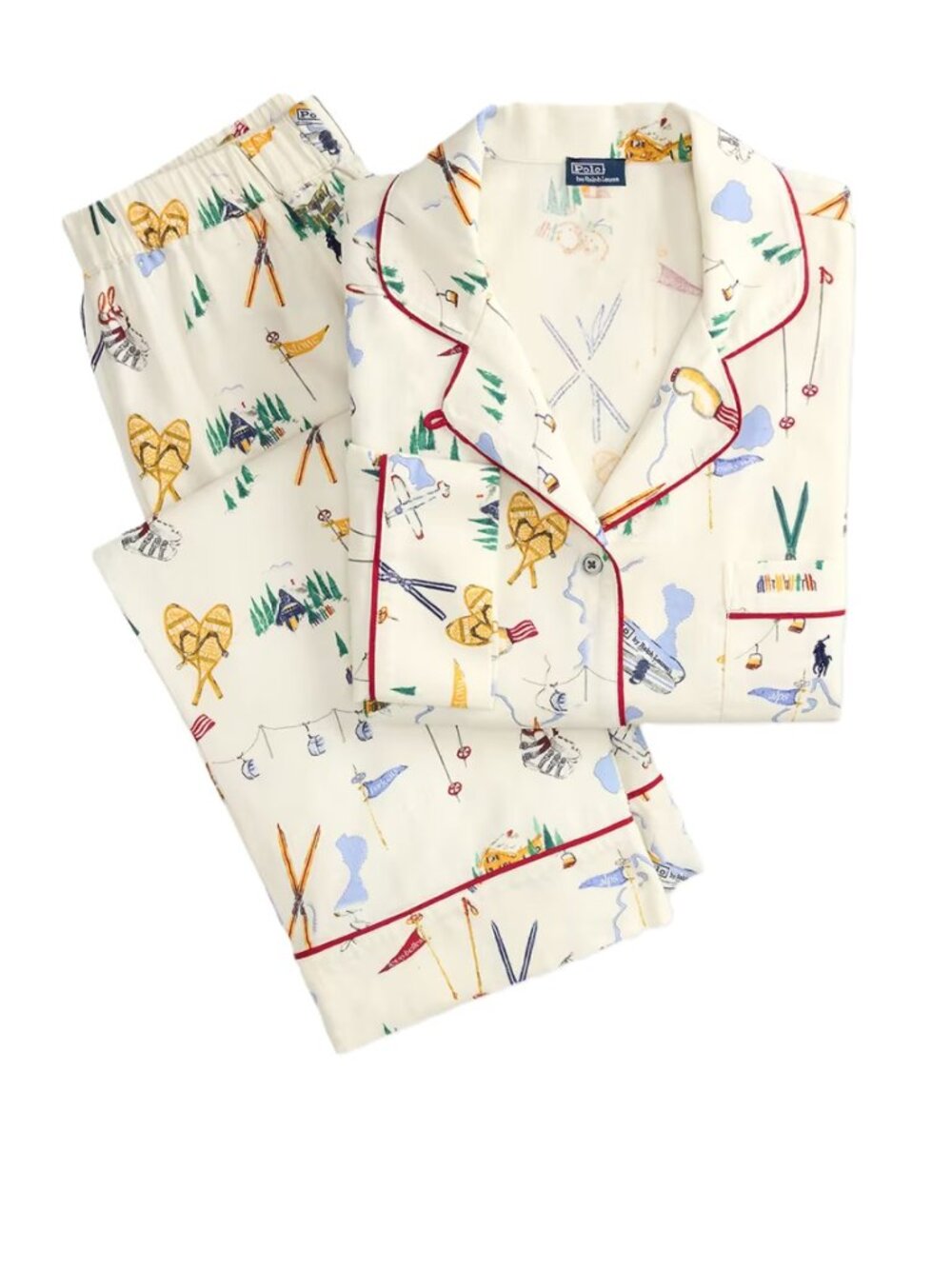 NWT Polo Ralph Lauren Cozy Flannel Madison Cotton Pajama Set, Two Pces, Size S